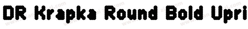 DR Krapka Round Bold Upright Obliq字体转换